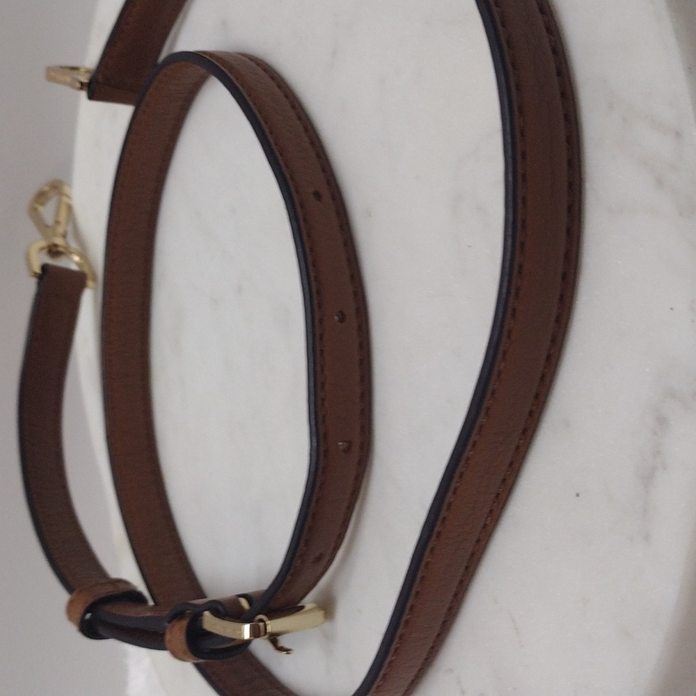 Michael Kors Brown 5 Eyelets Adjustable 38 1/2"- 43 1/4" Long x 5/8" Wide #99-31 - Picture 7 of 16